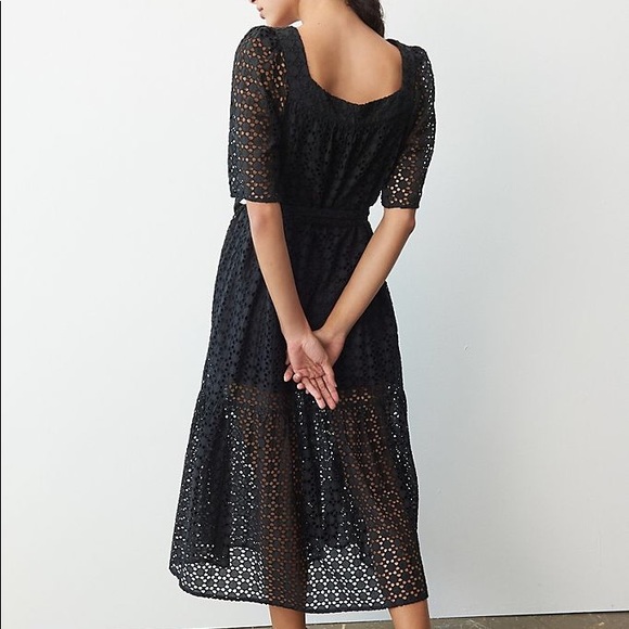 A+ Joelle Eyelet Midi Dress - Picture 4 of 5